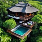 Romantic treehouse villa in Seminyak with private pool and balcony